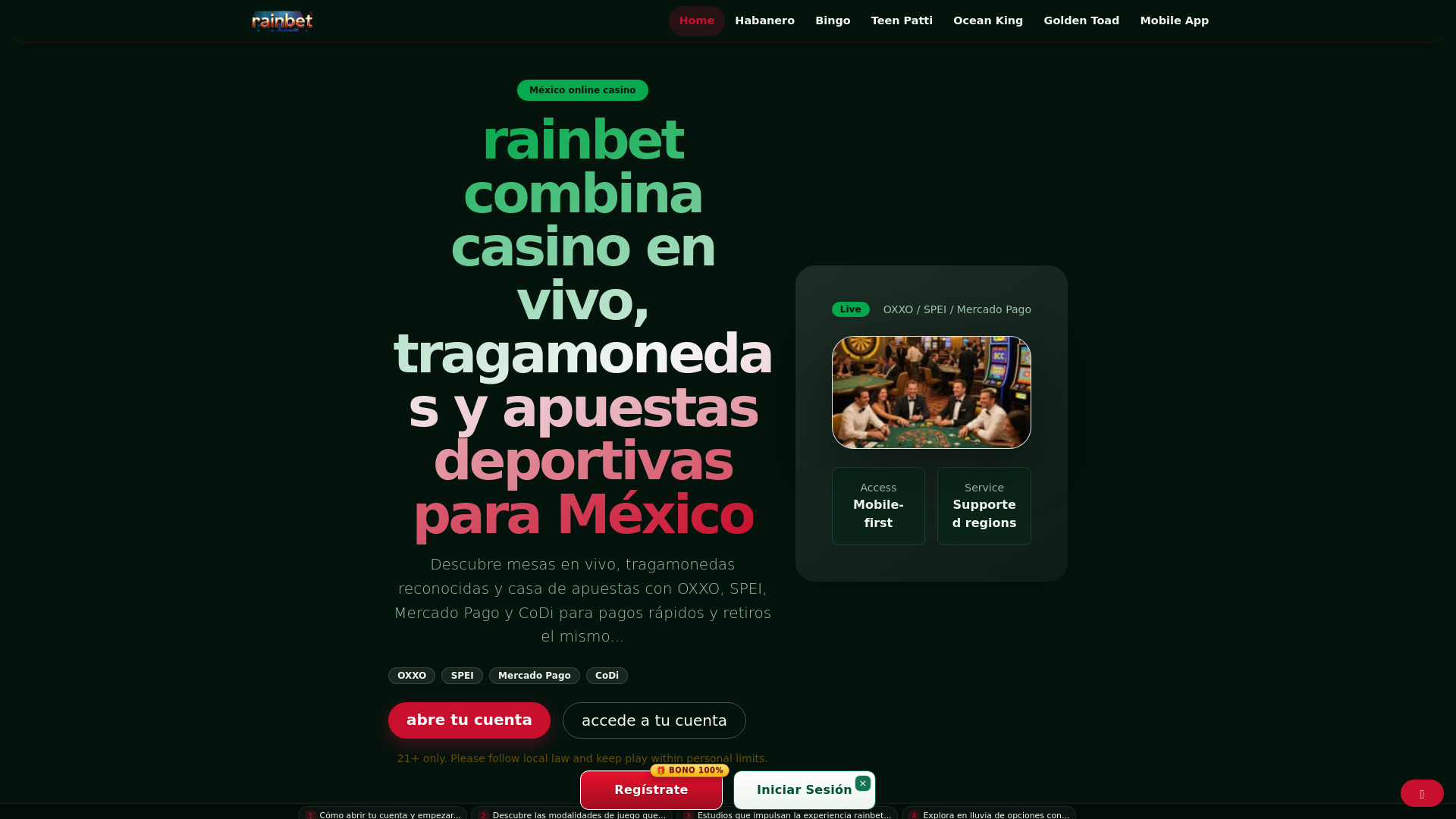 Screenshot of rainbet.fit