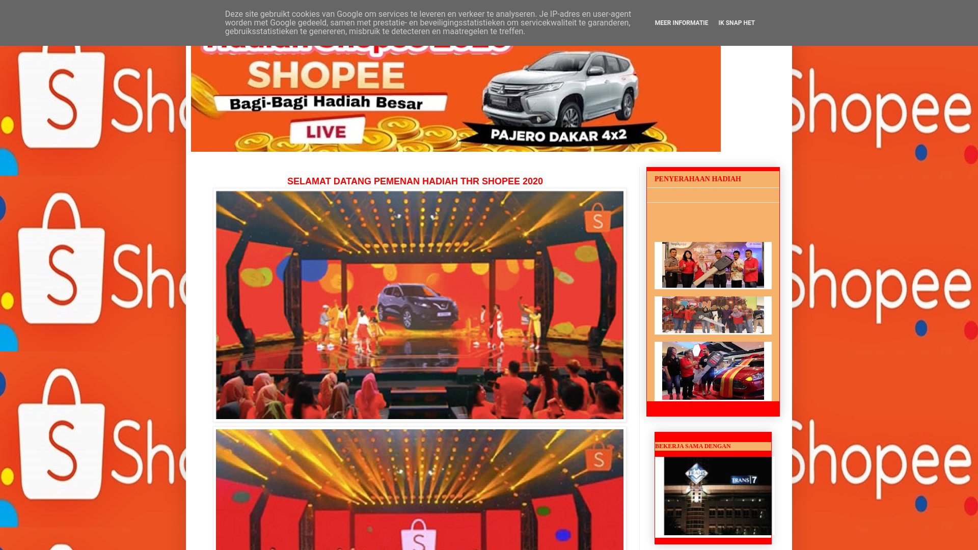 Screenshot of thrshopee13.blogspot.com