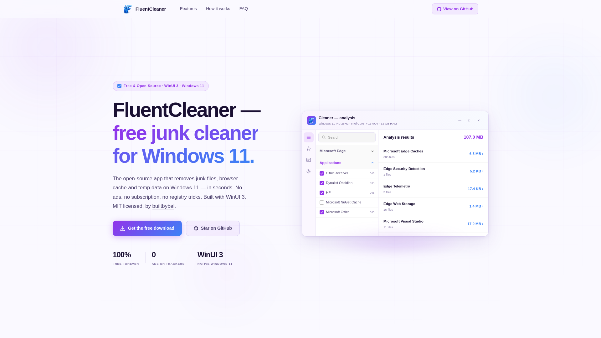 Screenshot of fluentcleaner.org