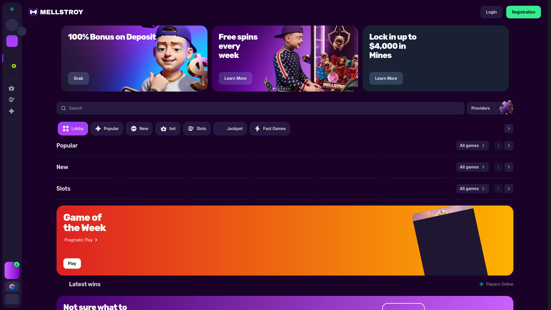 Screenshot of melflip.com
