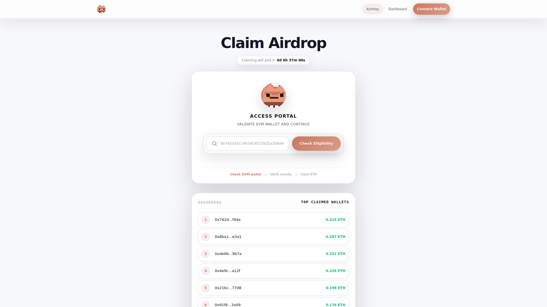 Screenshot of real.5a-evmcheck.lol