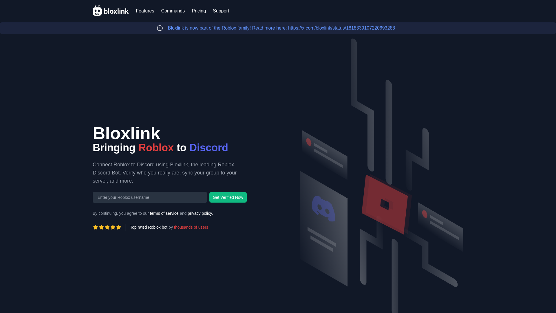 Screenshot of bloxlink.win