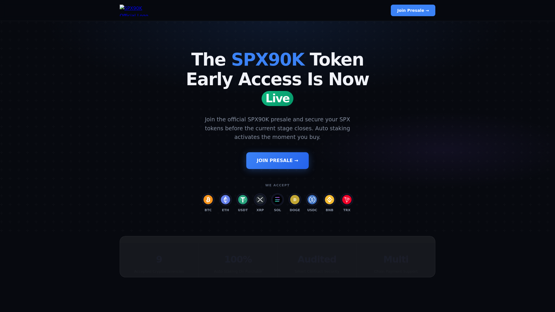 Screenshot of spx90k.space