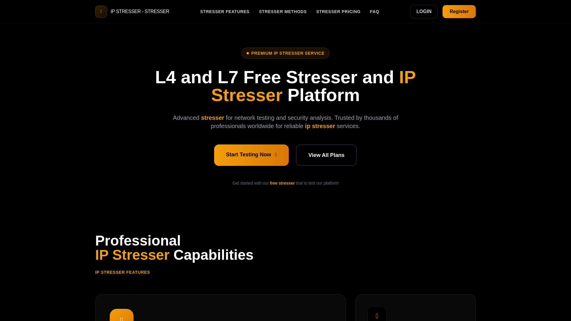 Screenshot of ip-stresser.best