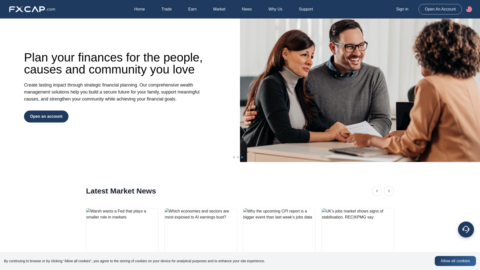 Screenshot of fxcap.vip