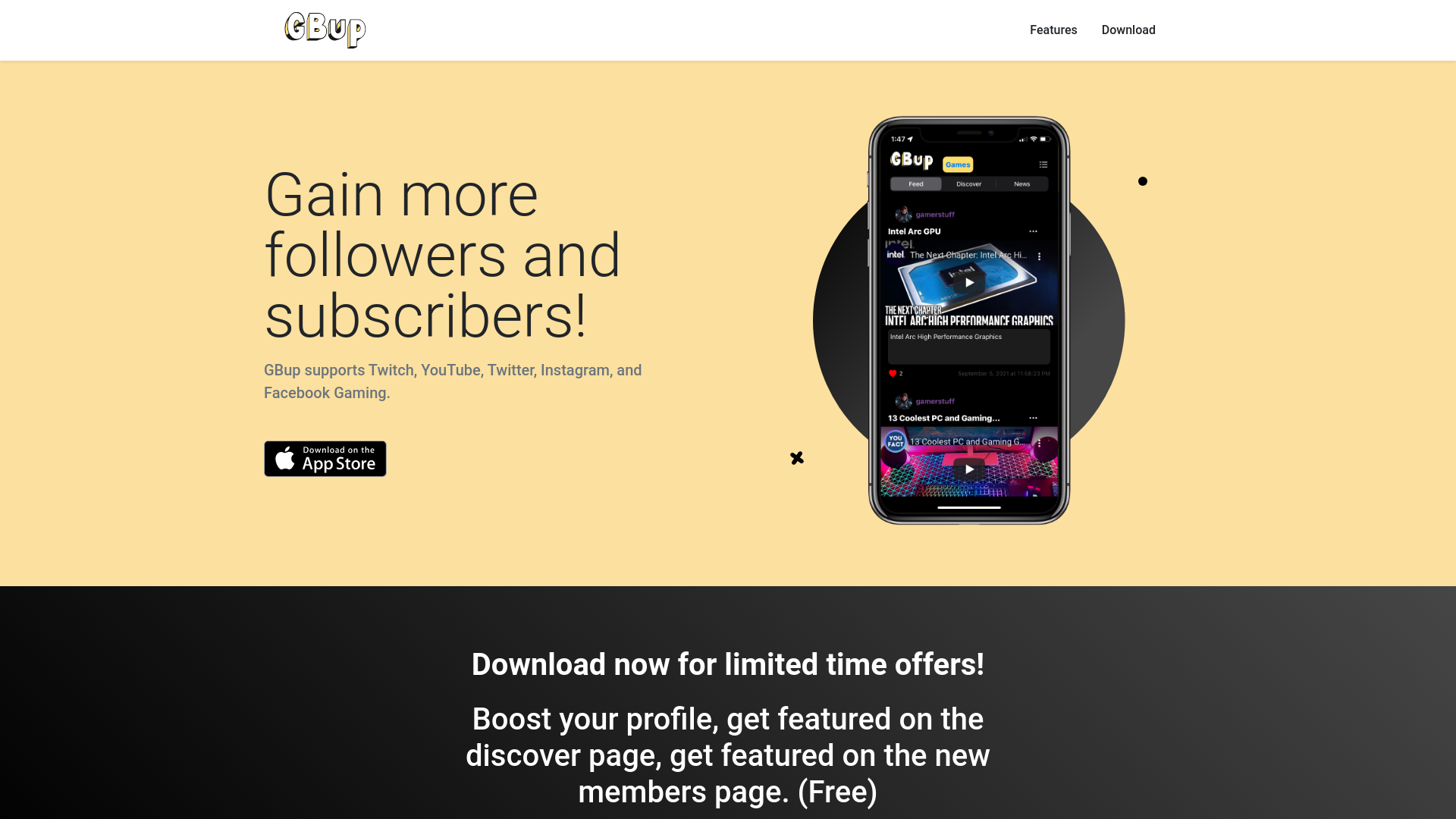 Stored capture of gbup.app