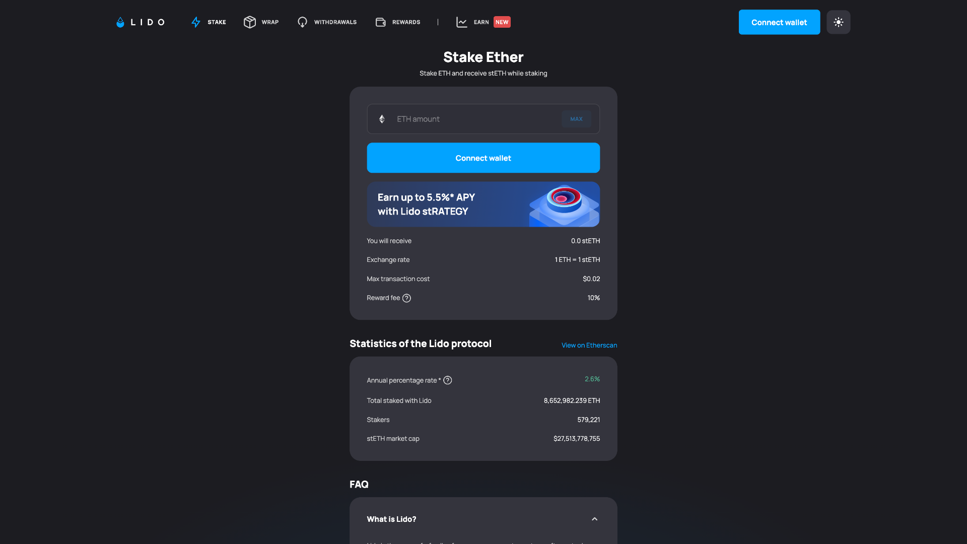Screenshot of lido-fi-nance.github.io