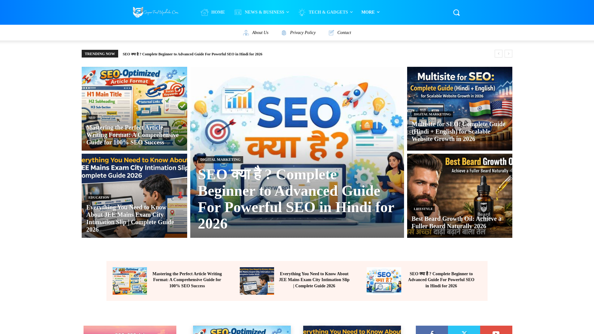 Screenshot of superfastupdate.com