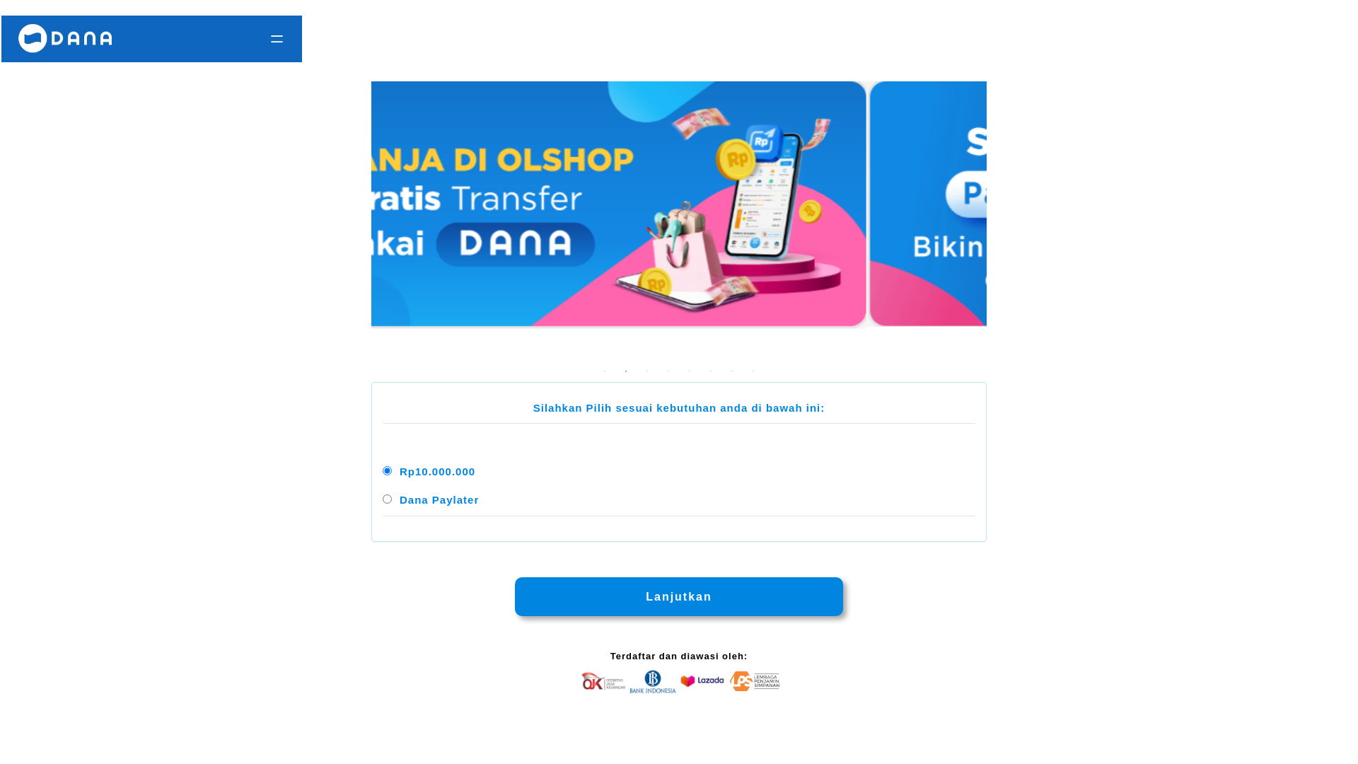 Screenshot of danaa-iindonesiaa.sqq.my.id