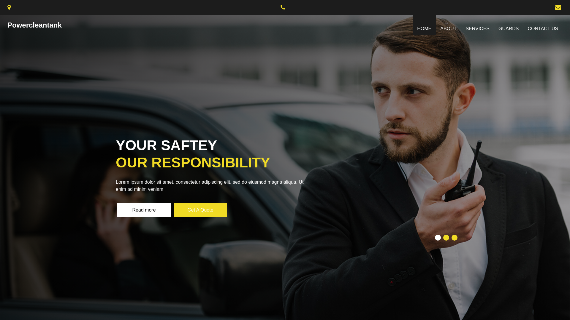 Screenshot of powercleantank.com.au