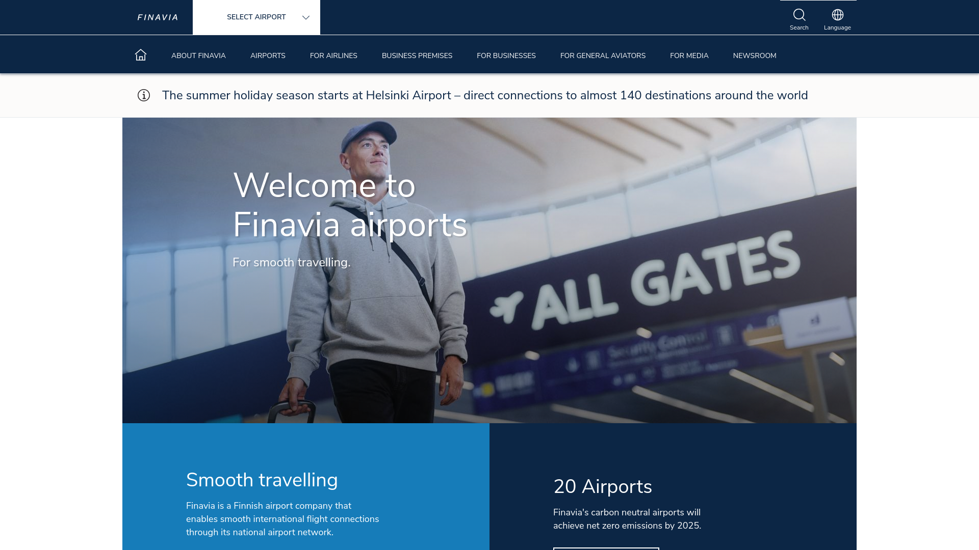 Stored capture of finnishairports.fi