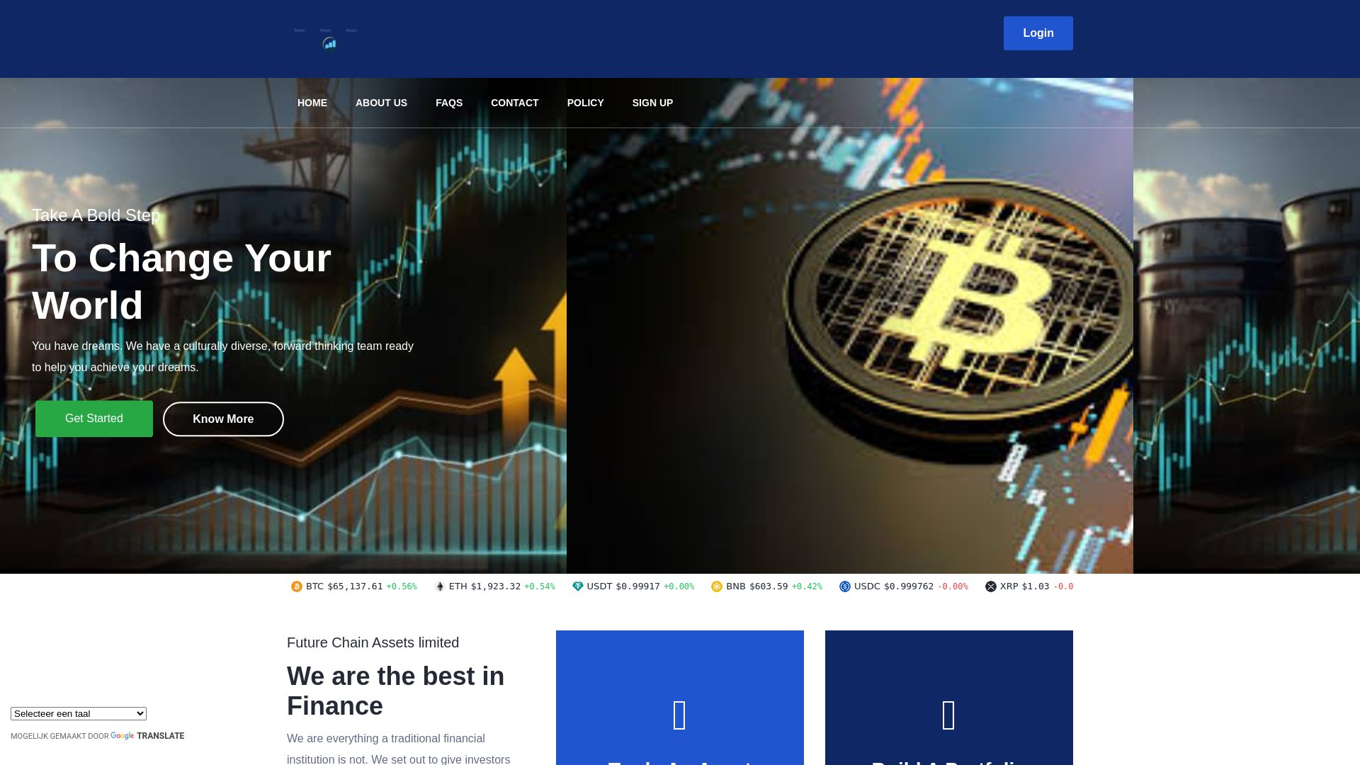 Stored capture of futurechainassetslimited.com