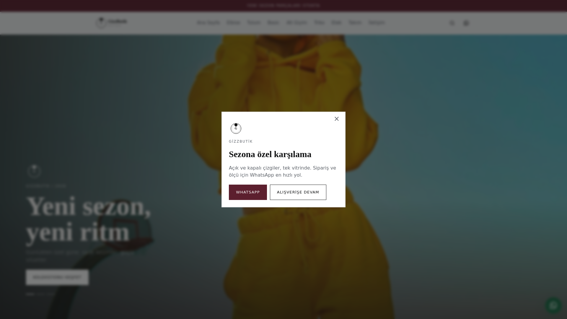 Screenshot of gizzbutik.com
