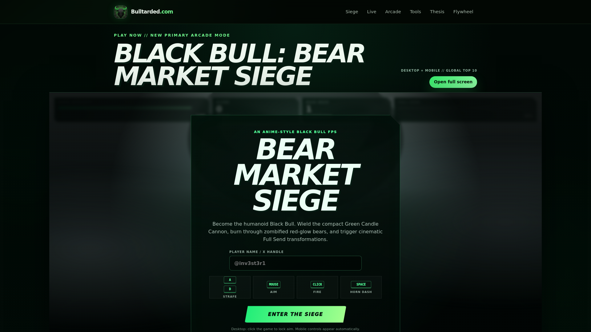 Screenshot of bulltarded.com