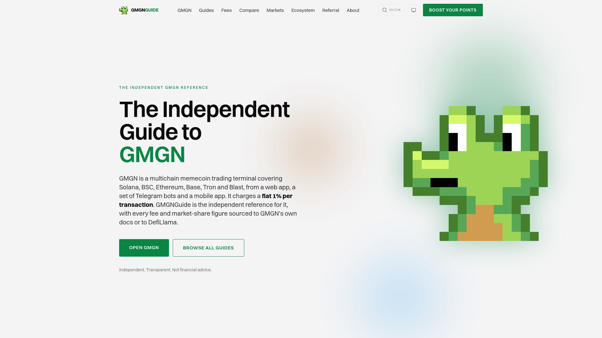 Screenshot of gmgnguide.com