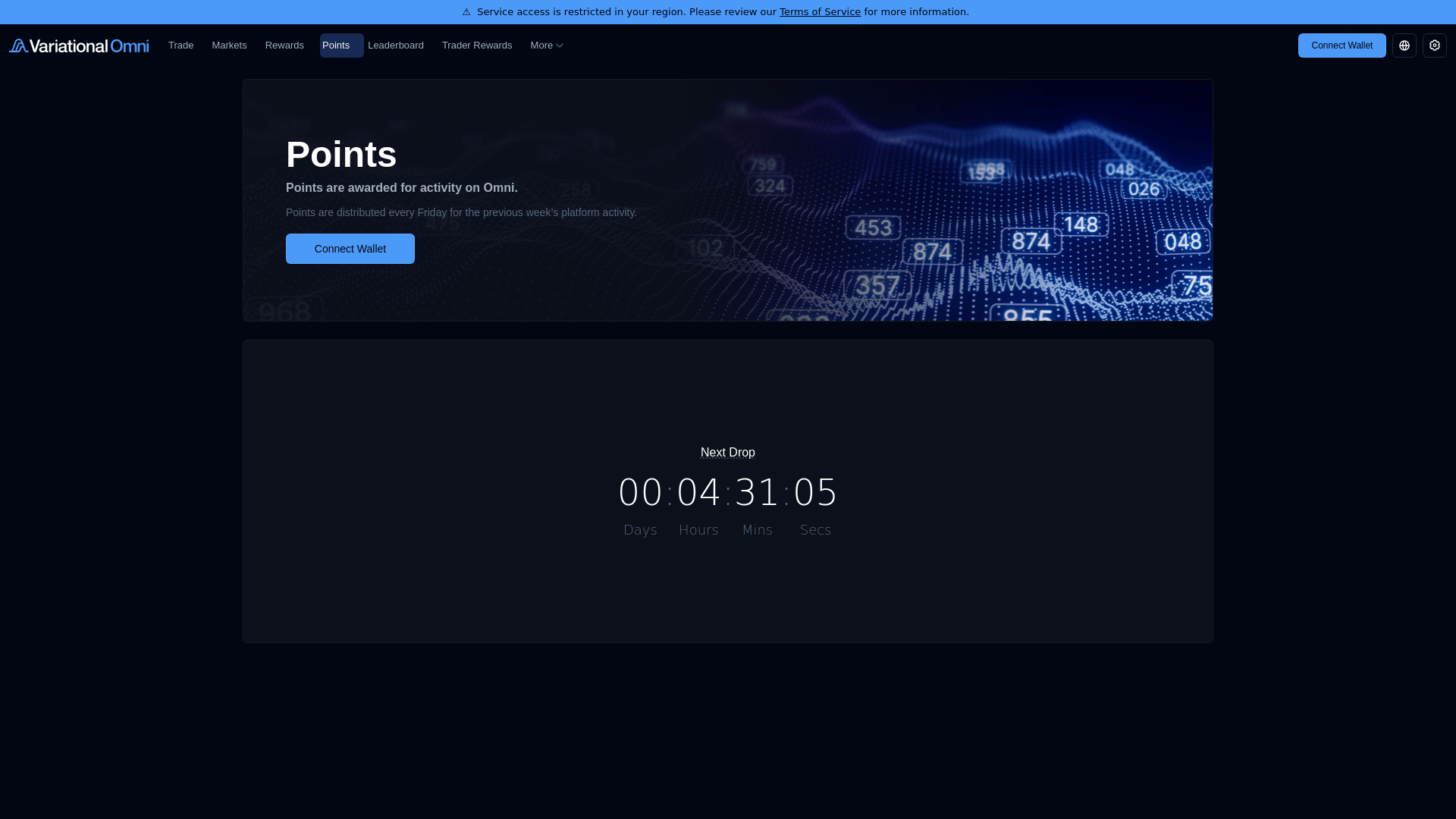 Screenshot of variational.alrdrop.live