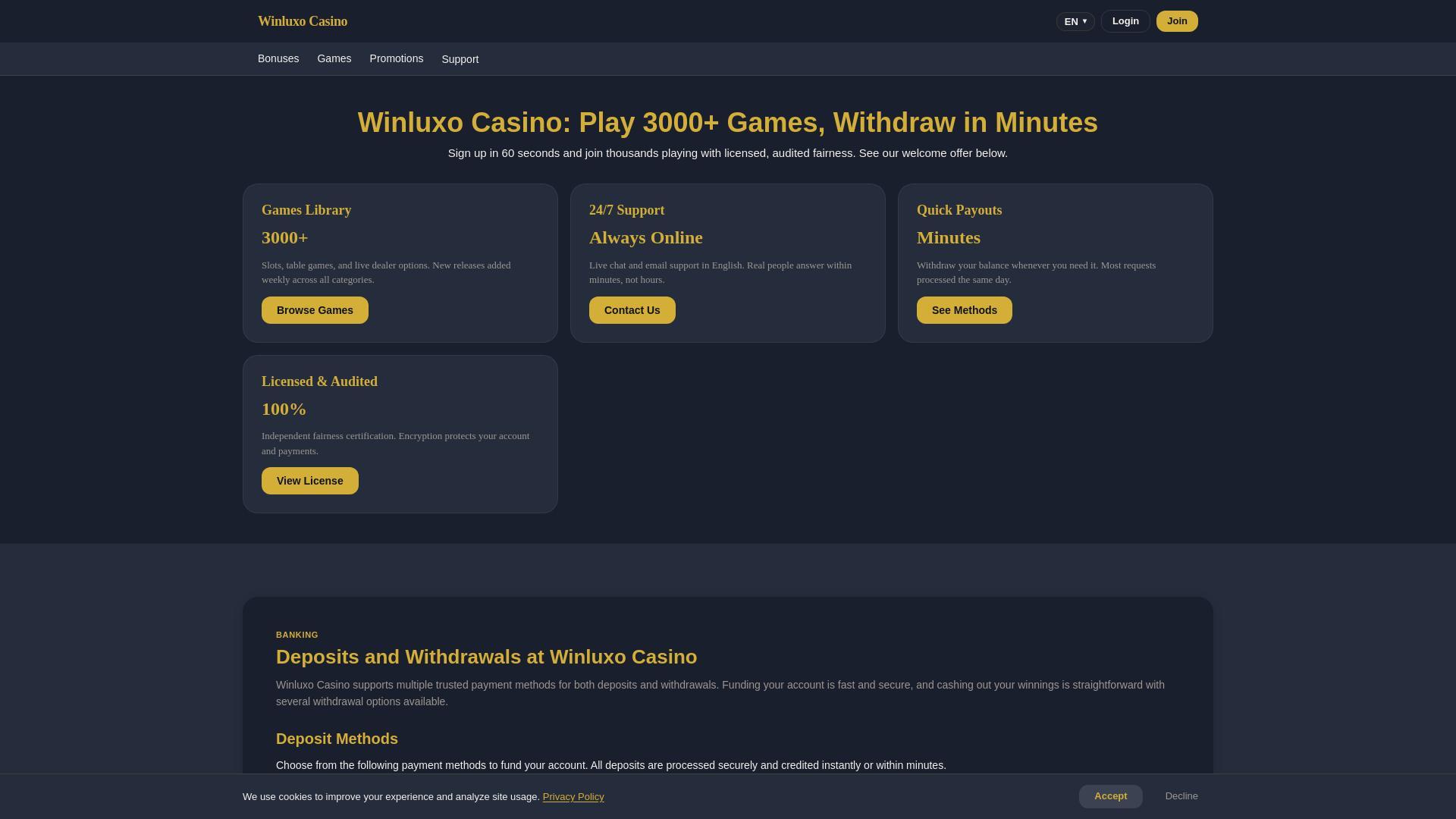 Screenshot of winluxo.org