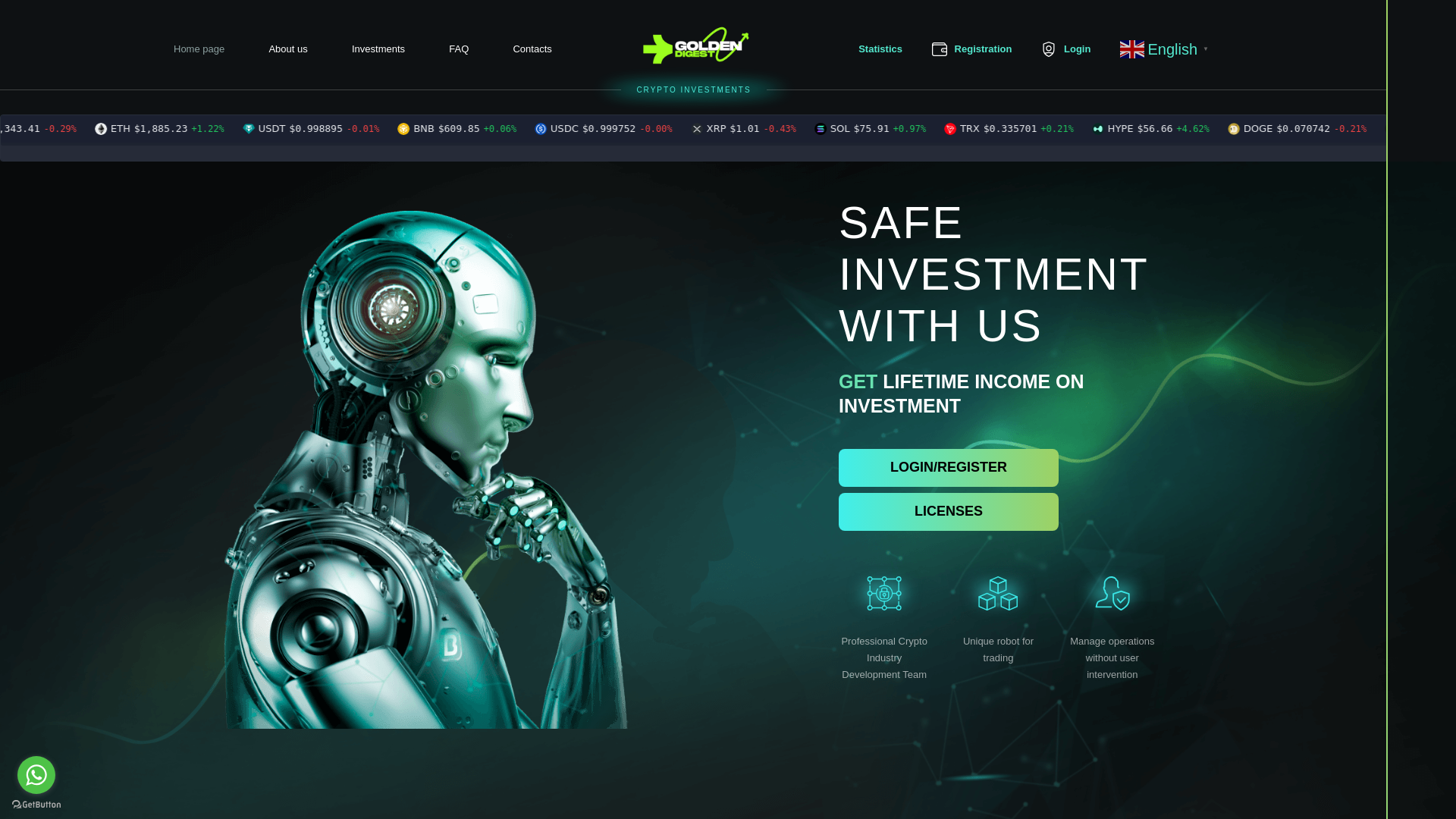 Screenshot of golden-digest.com