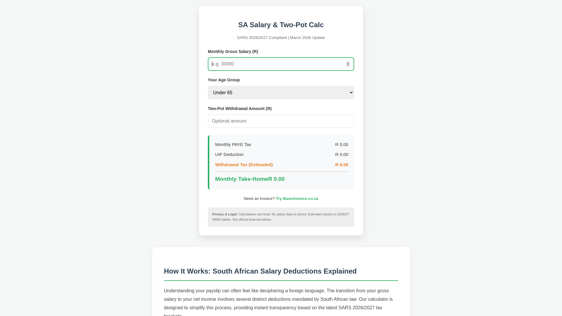 Stored capture of basicsalary.co.za