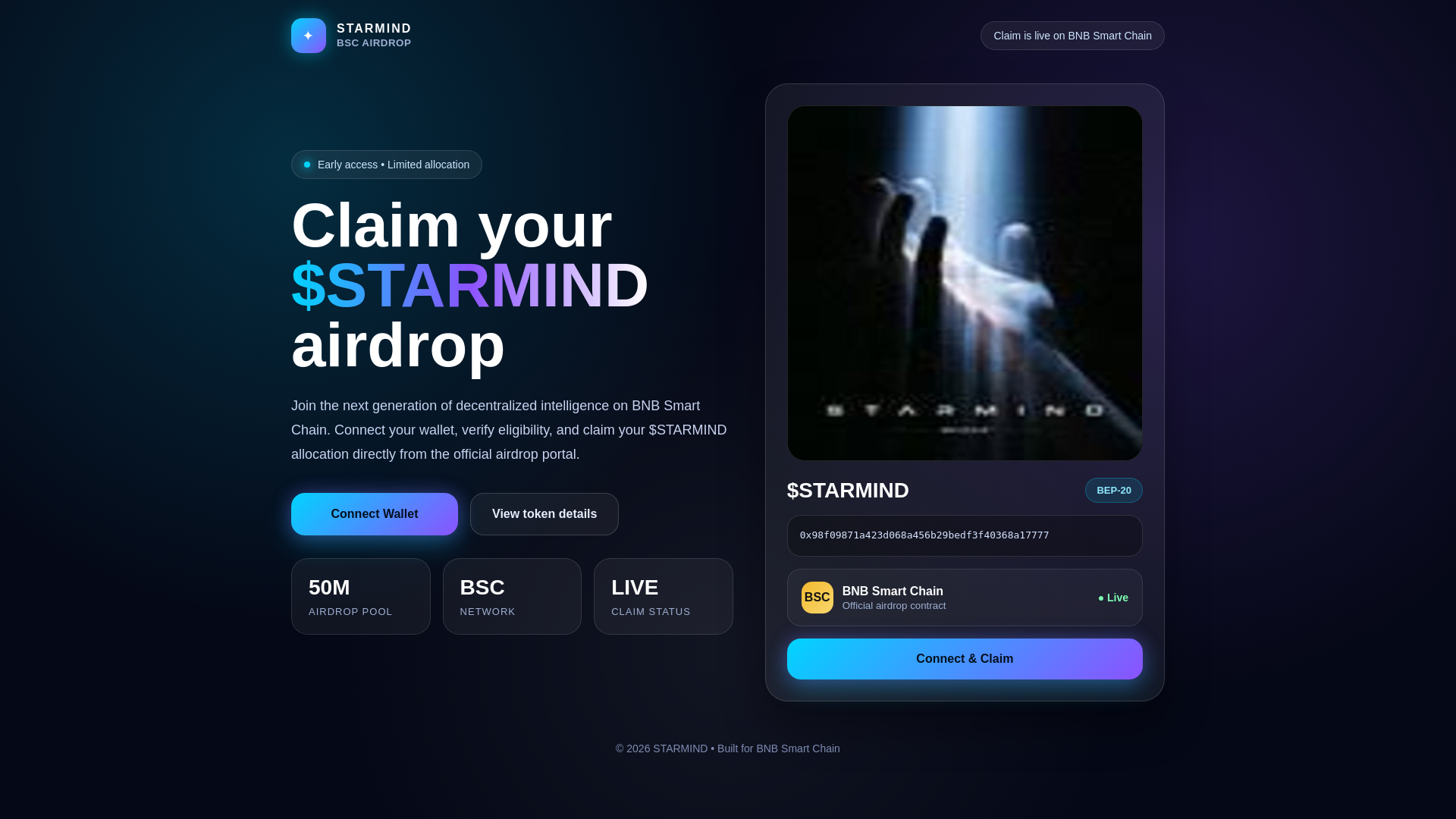 Screenshot of starmindbsc.netlify.app