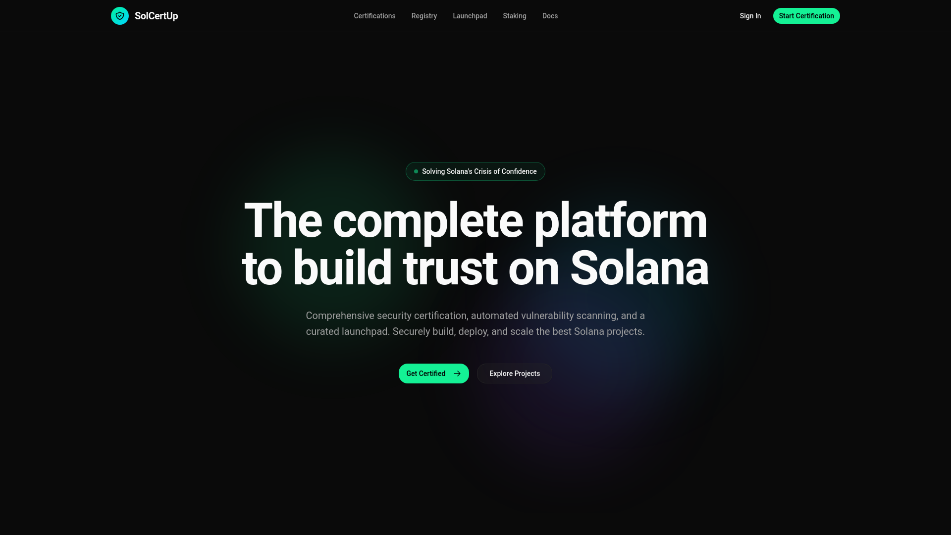 Screenshot of solcertup.com