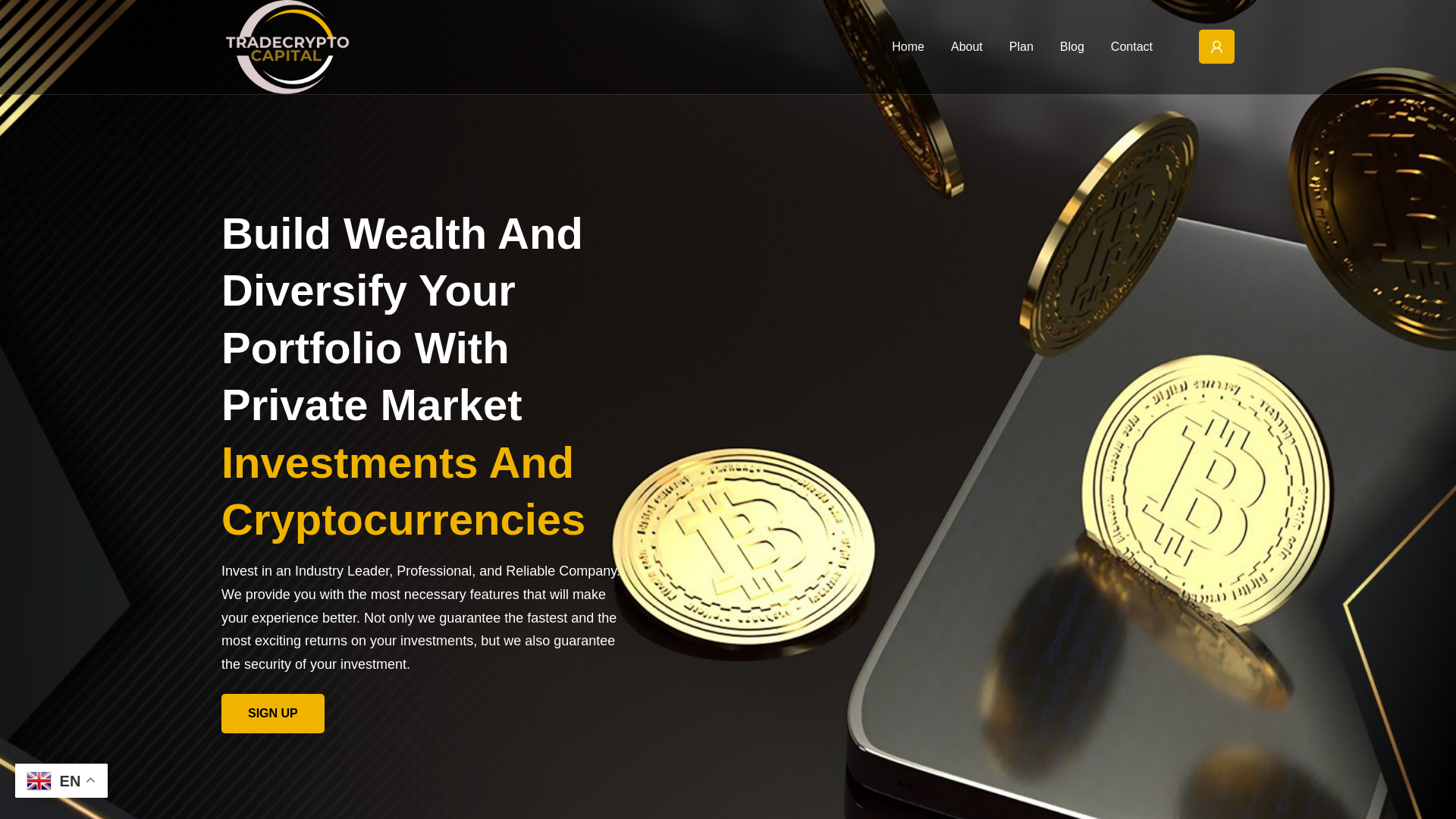 Screenshot of tradecryptocapital.com