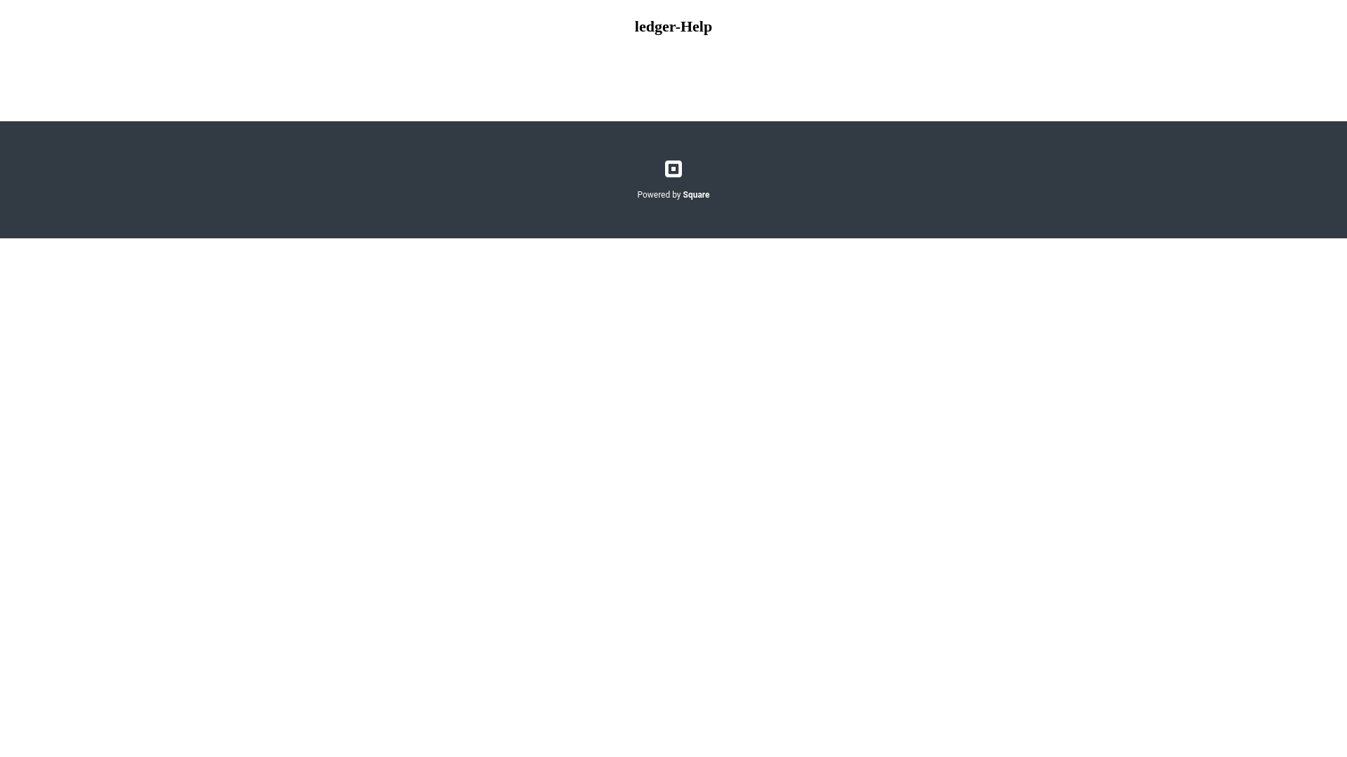 Screenshot of ledger-help-io.square.site