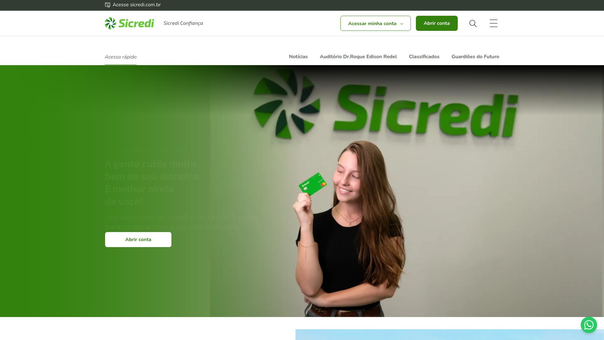 Screenshot of sicrediconfianca.com.br