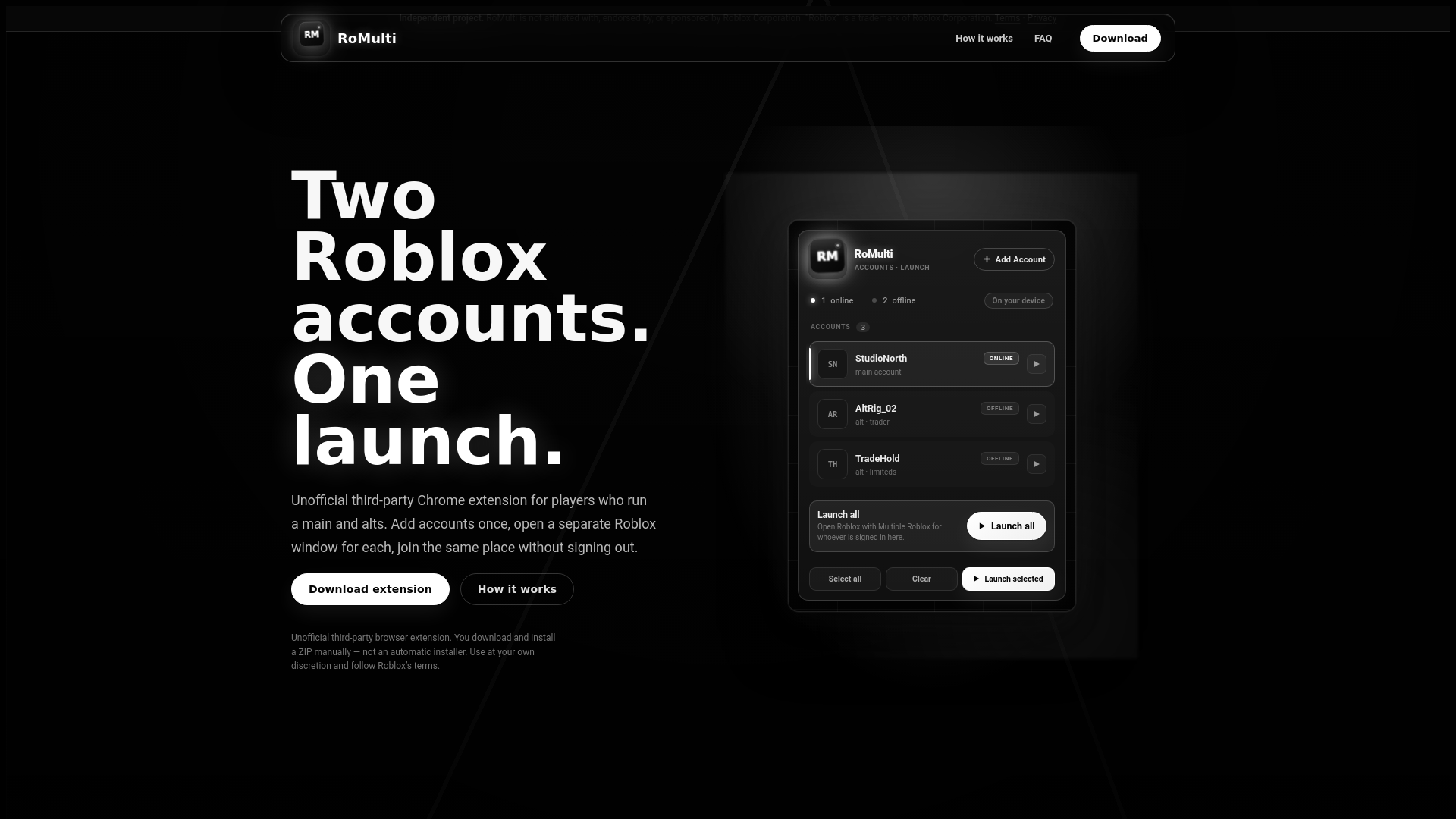 Screenshot of romulti.cc