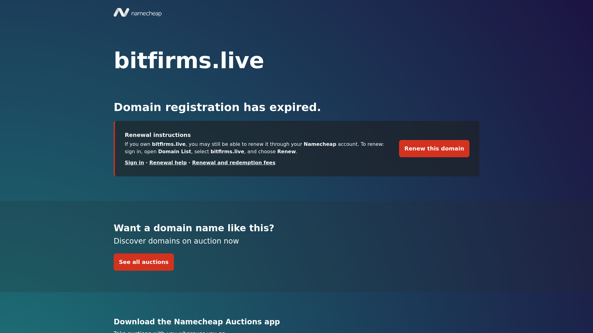 Stored capture of bitfirms.live