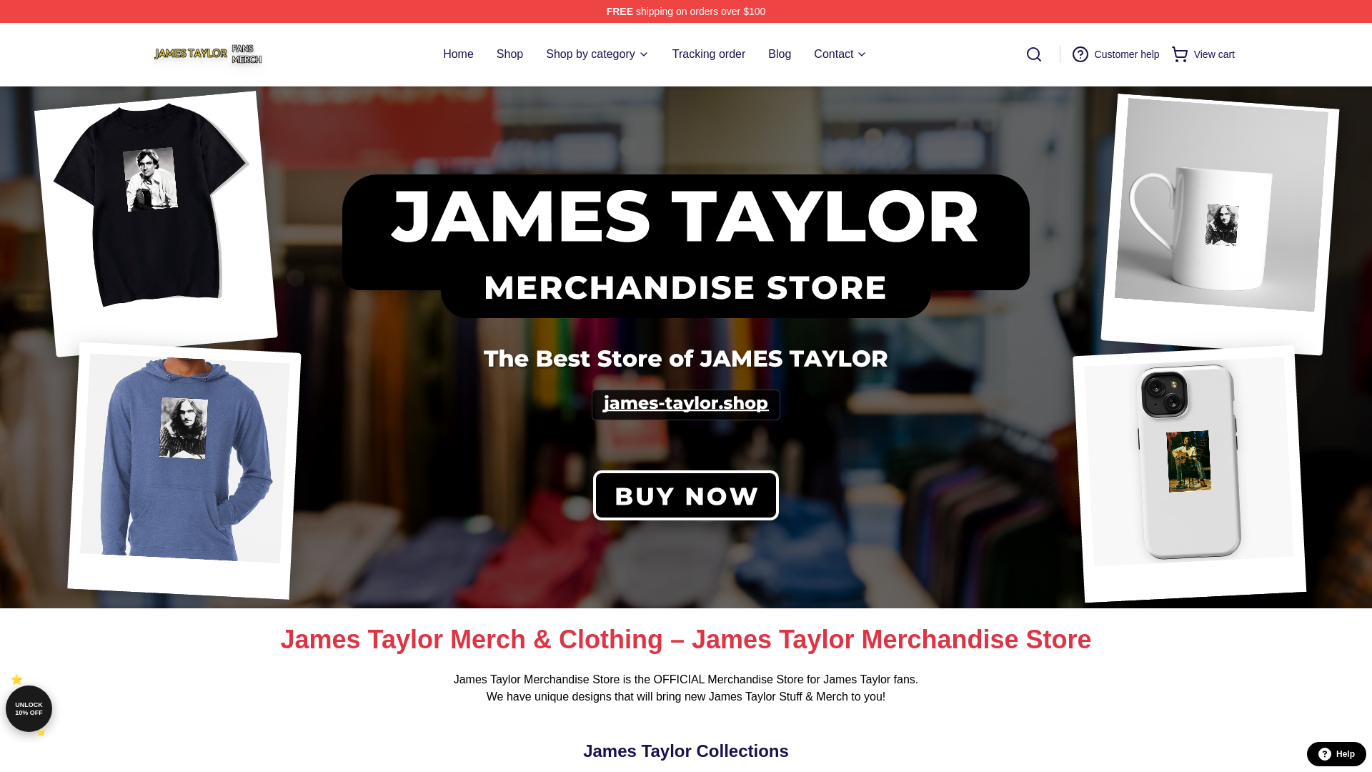 Screenshot of james-taylor.shop