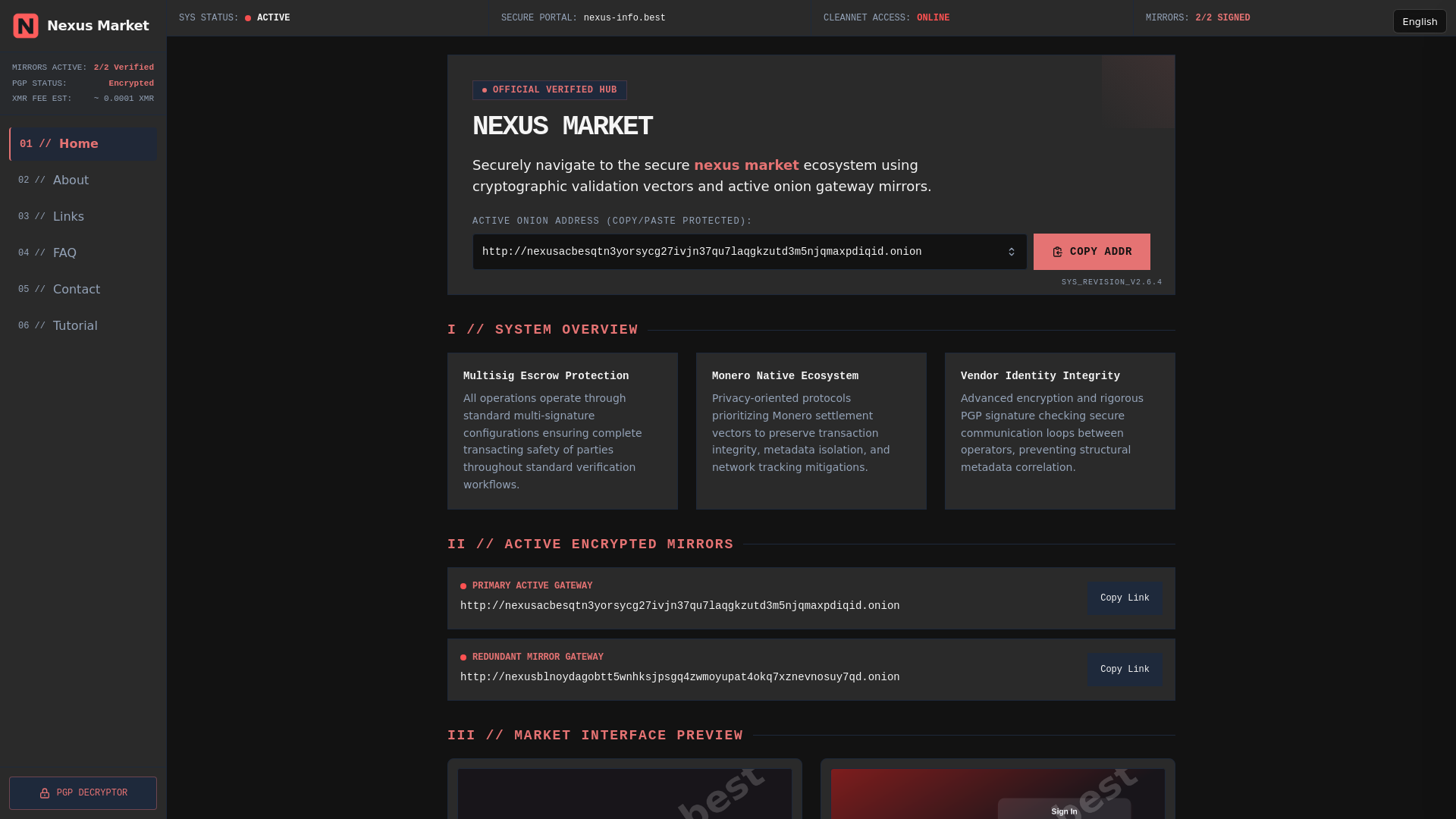 Screenshot of nexus-info.best
