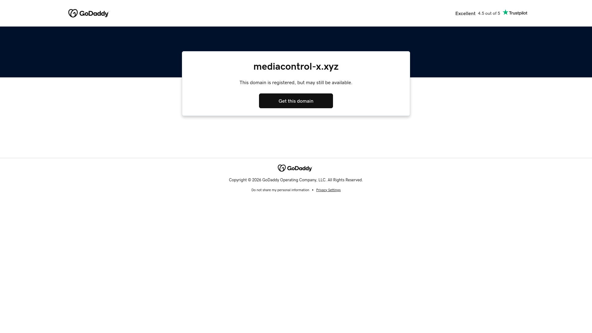 Screenshot of mediacontrol-x.xyz