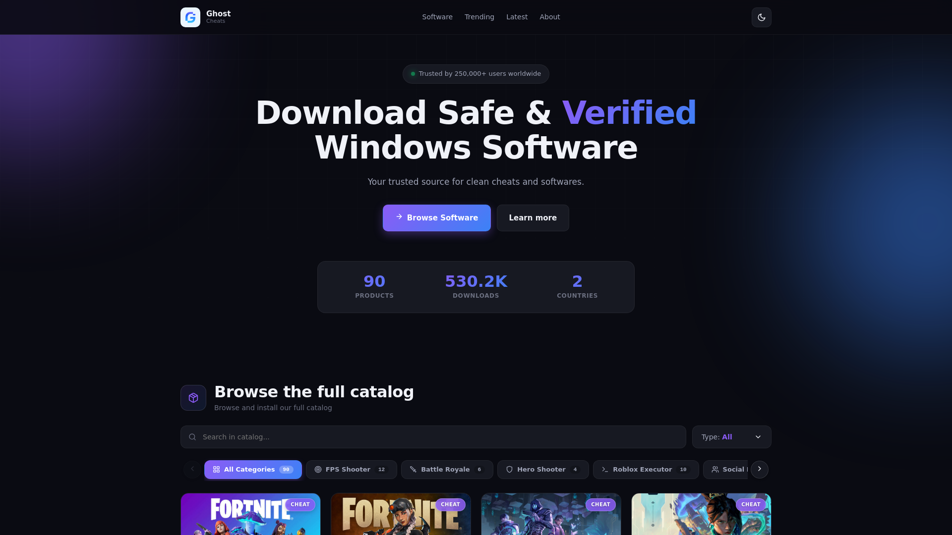 Screenshot of ghosthub.cc