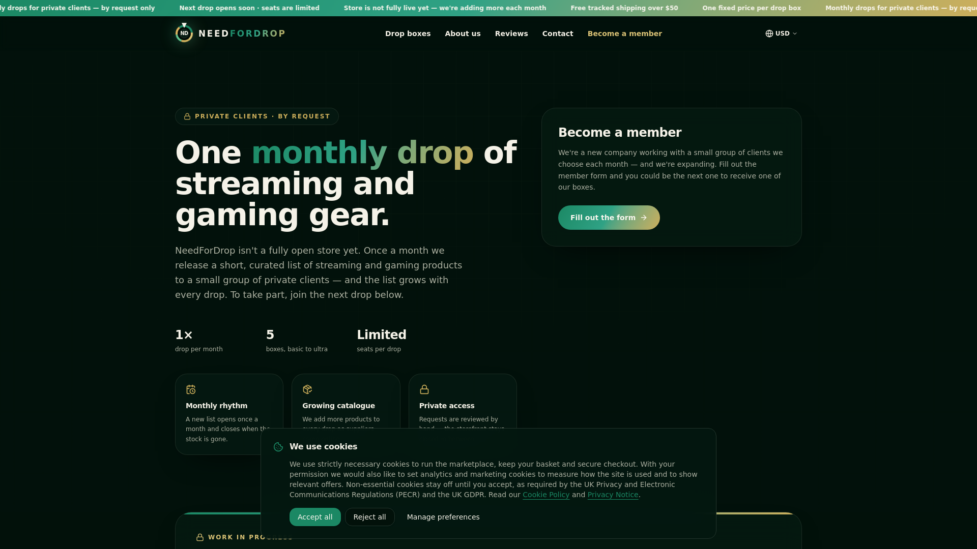 Screenshot of needfordrop.com