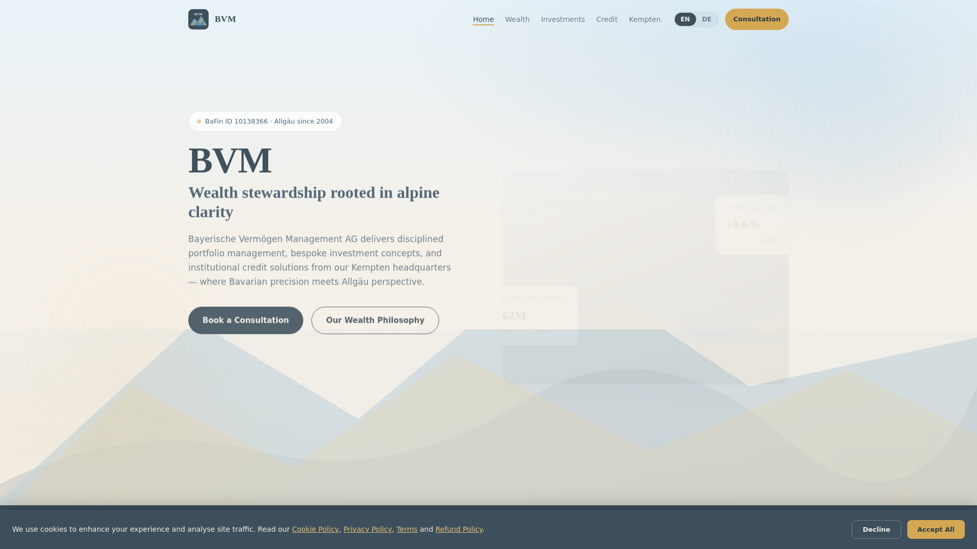 Screenshot of bayerische-vermoegen-am.com