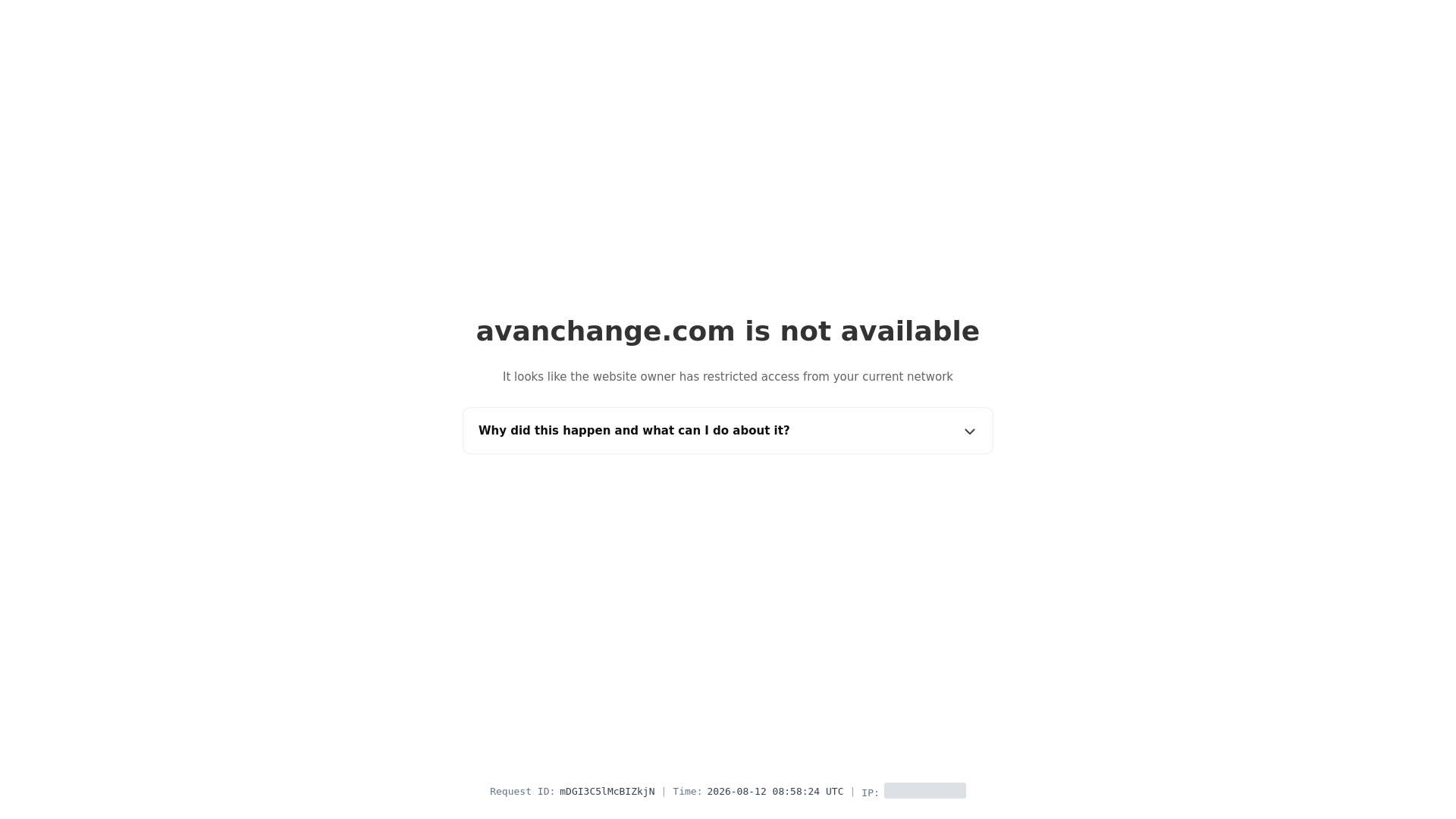 Stored capture of avanchange.com