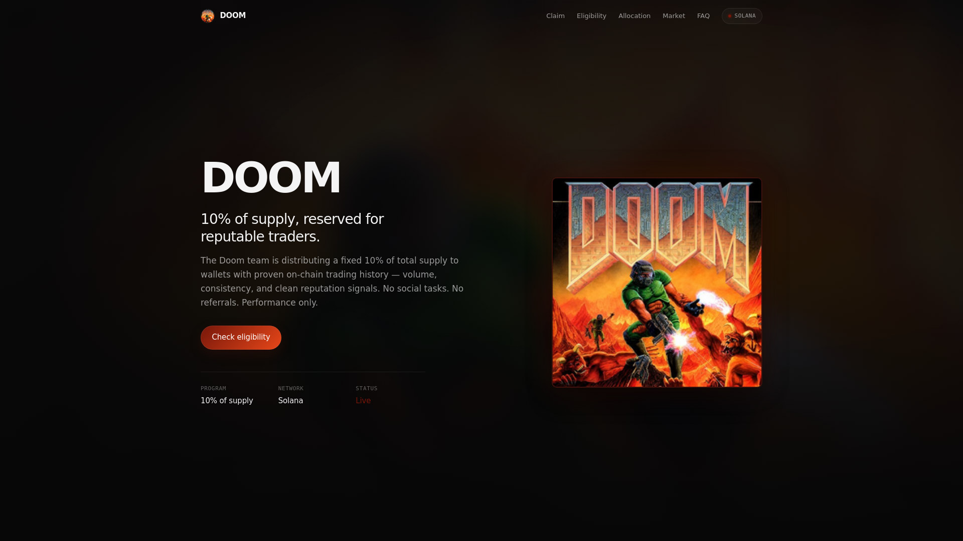 Screenshot of doom.memepage.io