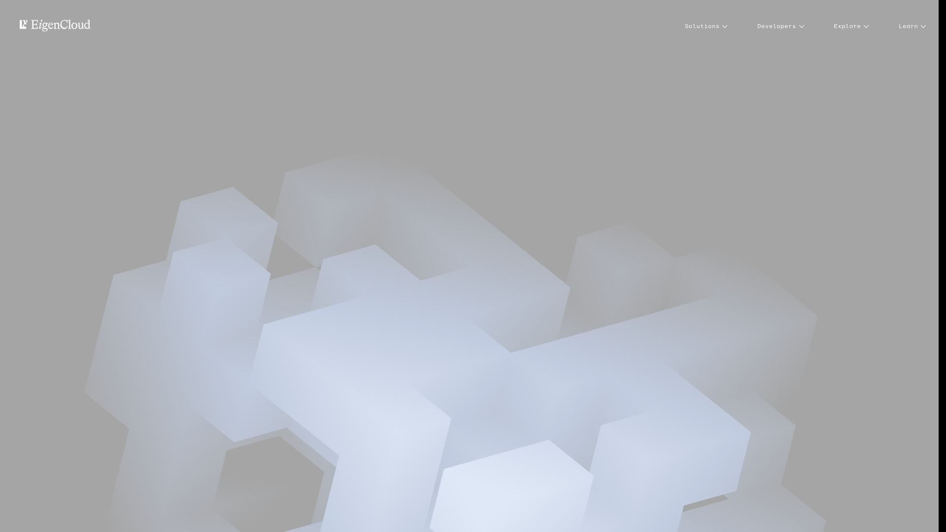 Screenshot of eigencloud.xyz