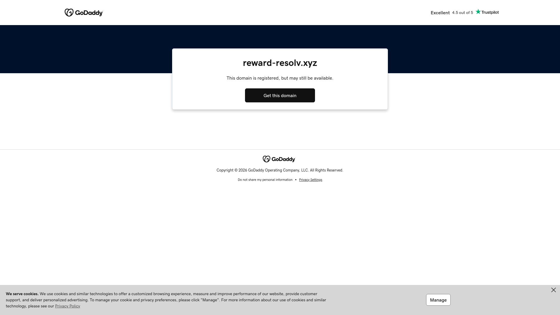 Screenshot of reward-resolv.xyz