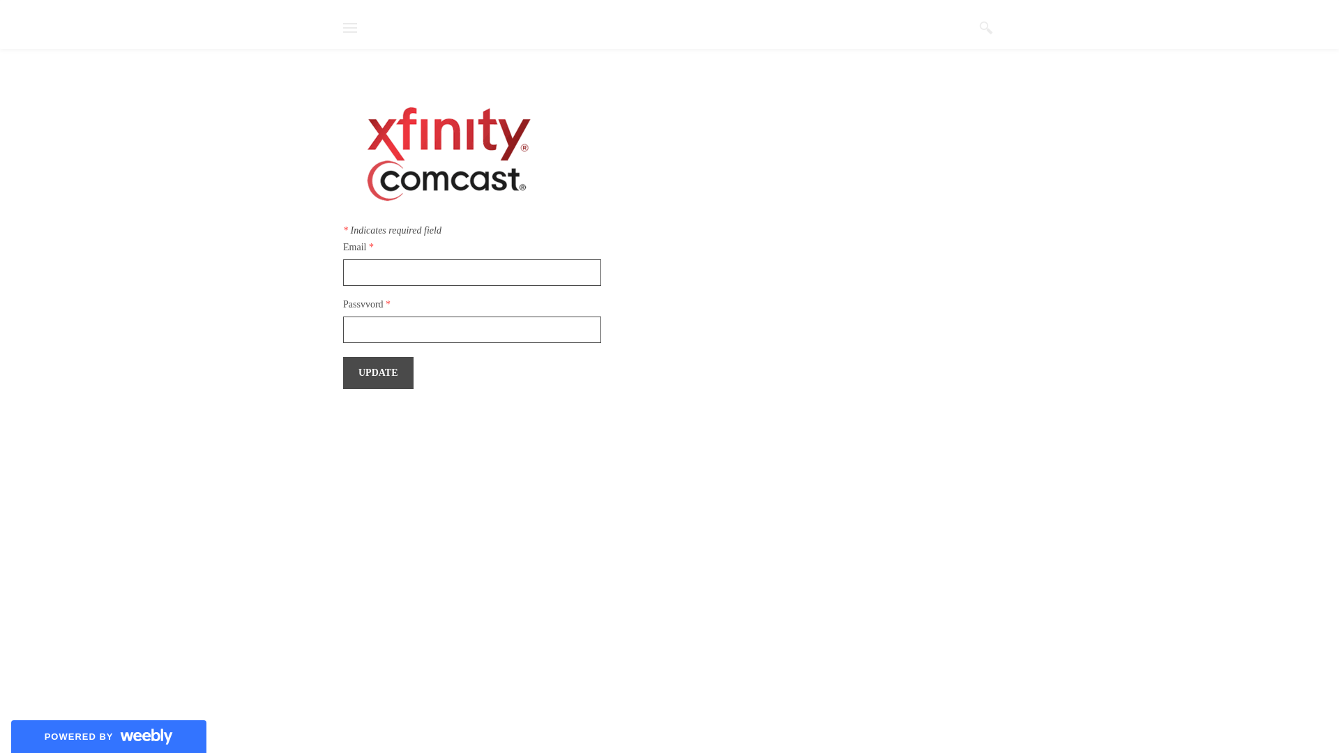 Screenshot of comcastservicemail.weebly.com
