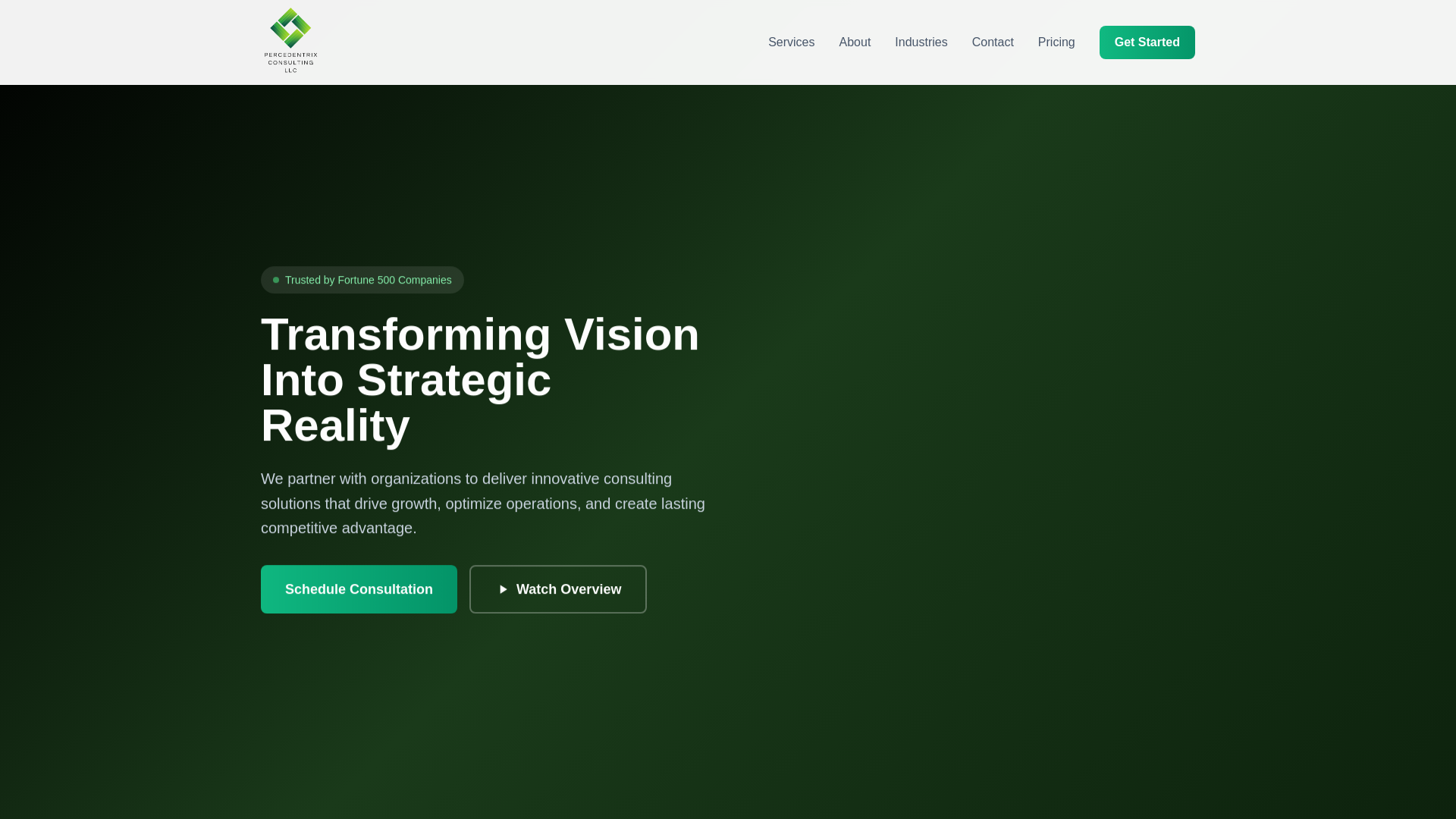 Screenshot of percedentrixconsultingllc.com