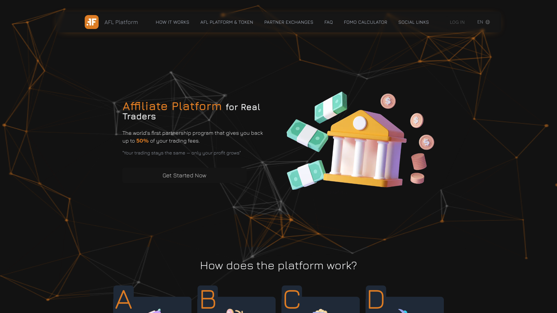 Screenshot of login.affiliate-token.com