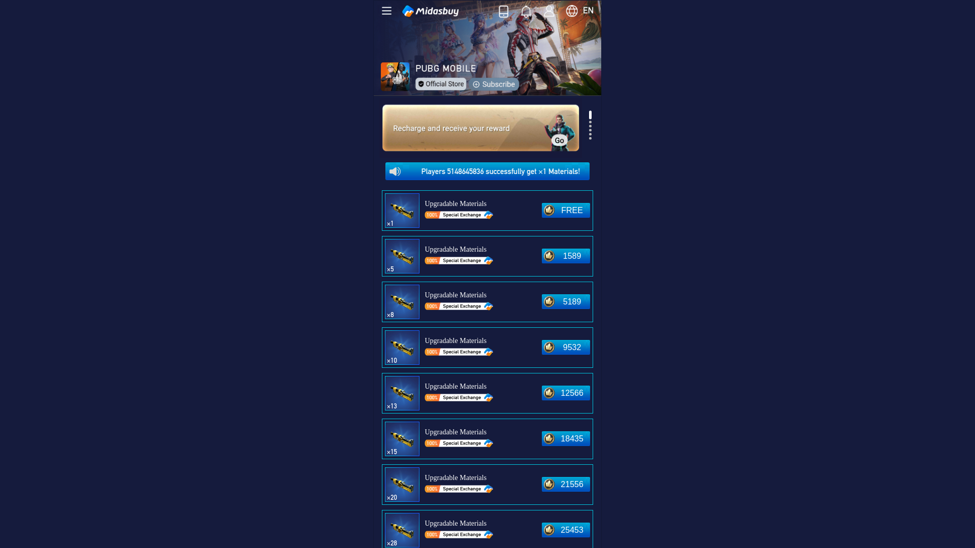 Screenshot of dailymidas.officiall-events.com