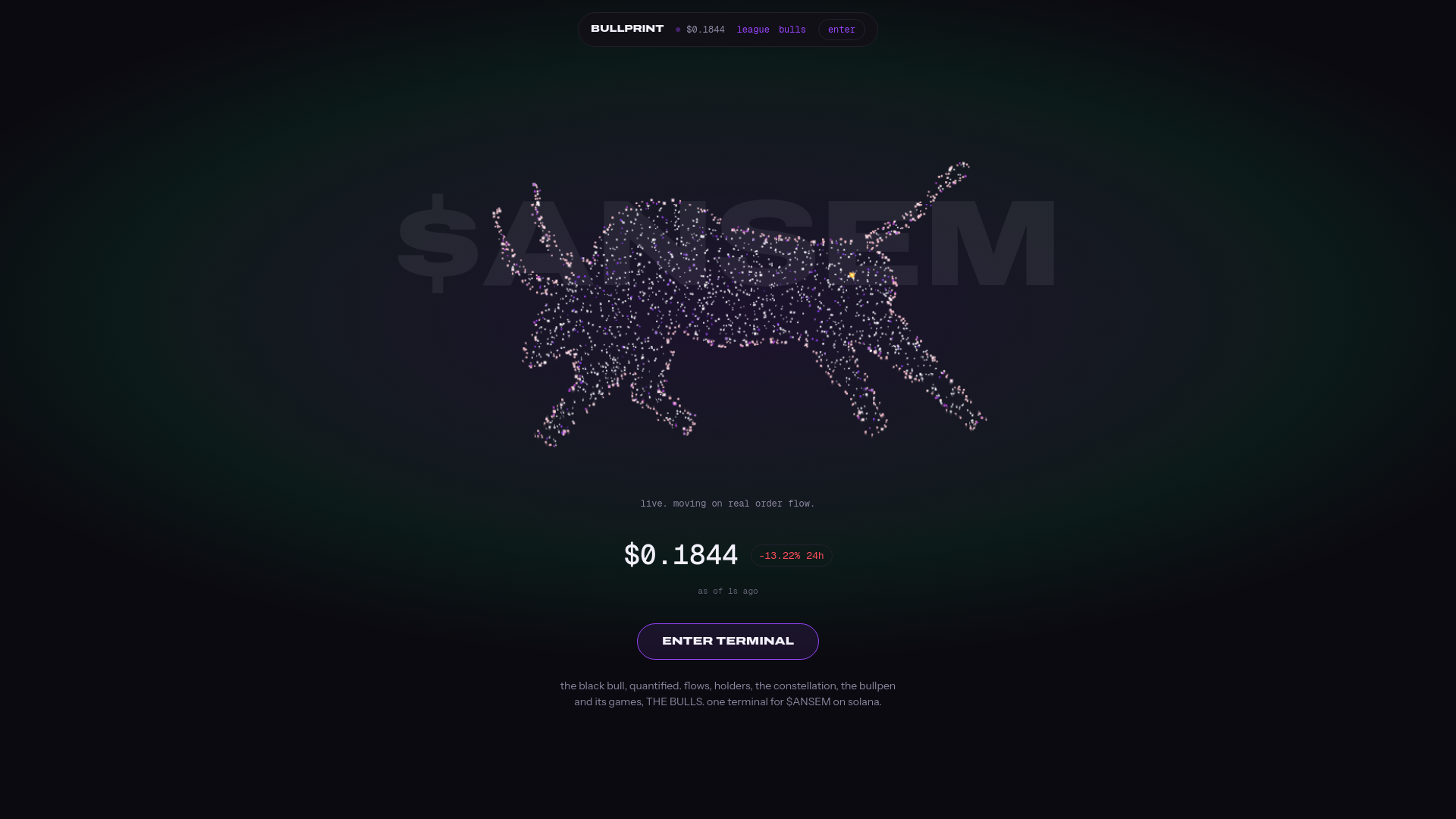 Screenshot of bullprint.xyz