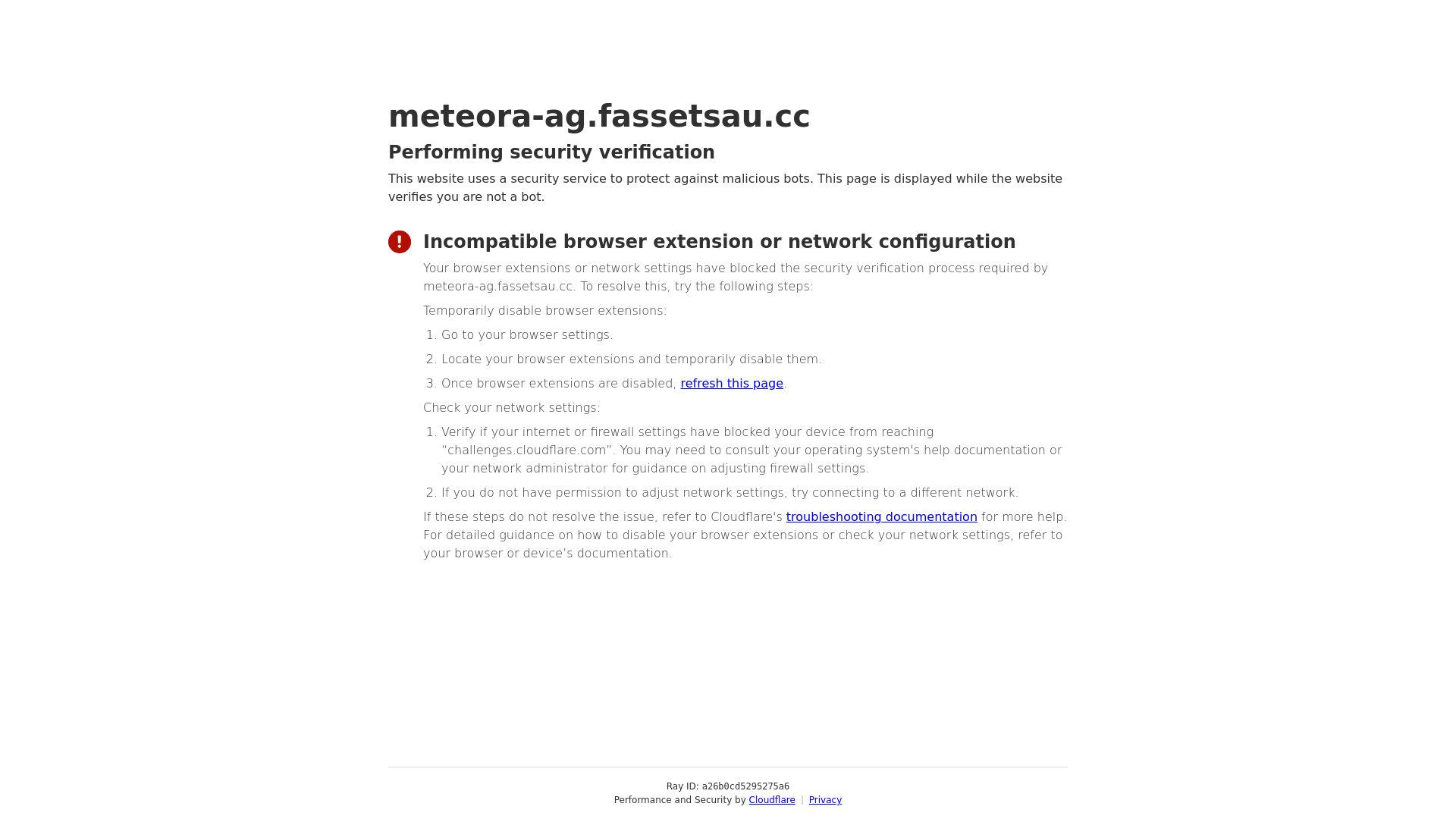 Screenshot of meteora-ag.fassetsau.cc