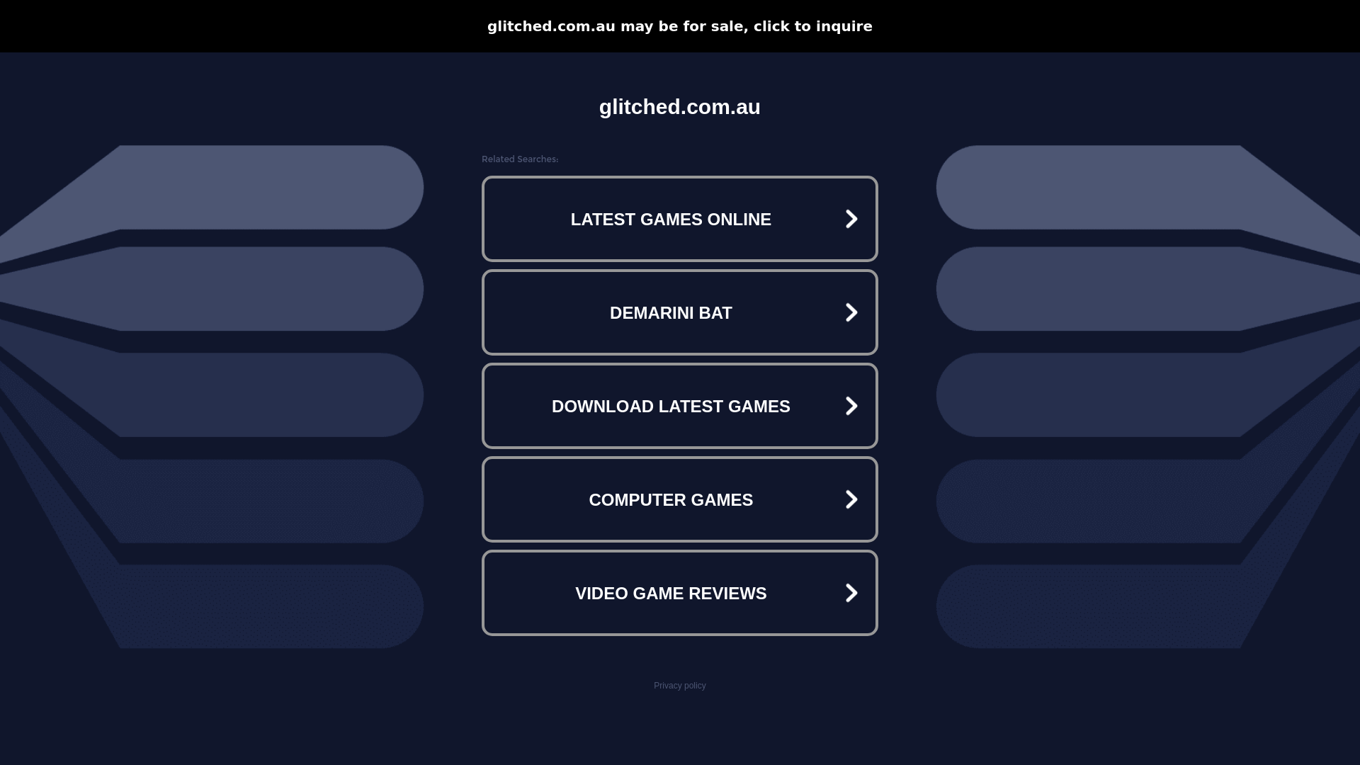 Stored capture of glitched.com.au