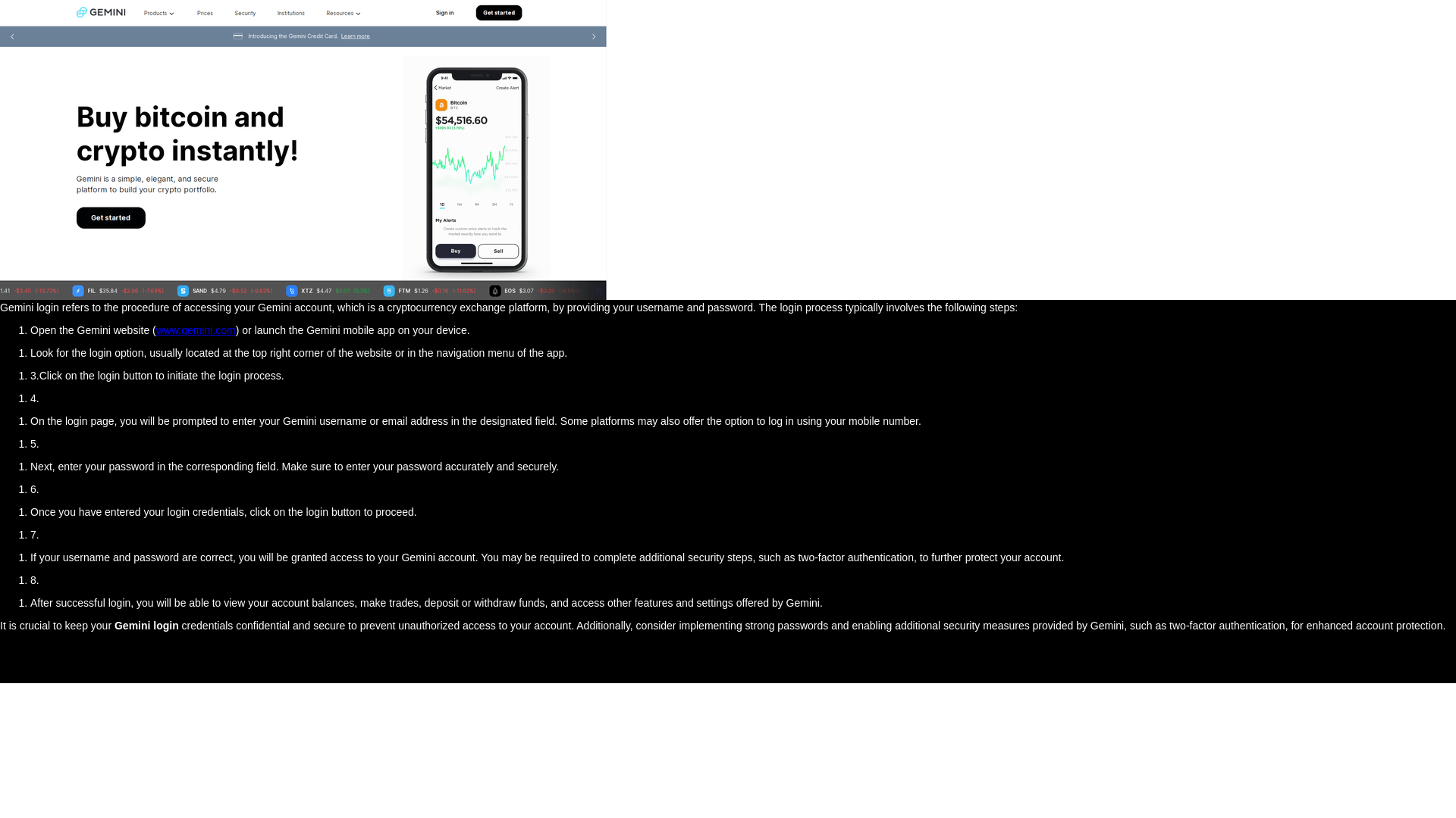Screenshot of geminzilogin.webflow.io
