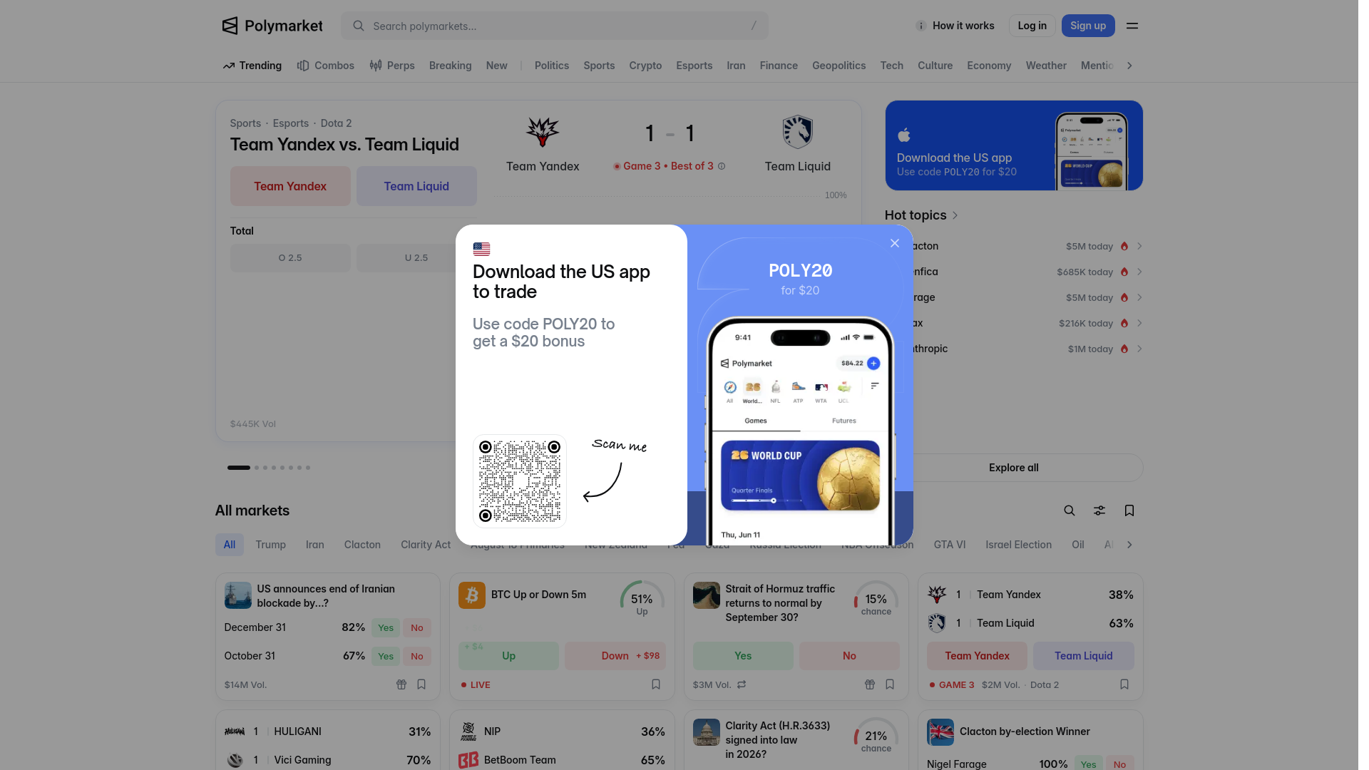 Screenshot of support.polymarkethelps.com