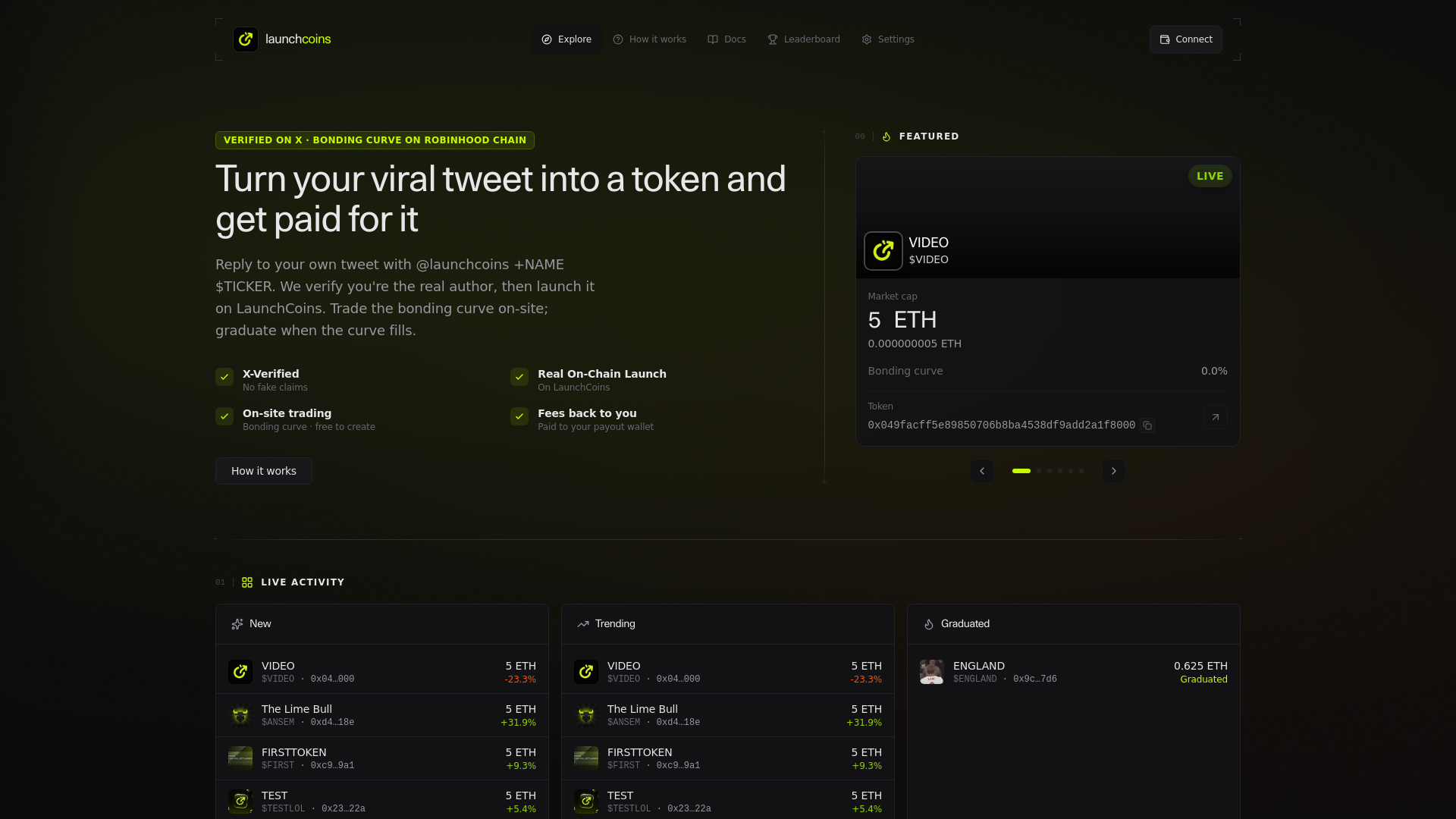 Screenshot of launchonrh.com